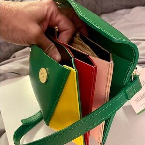 Isadora leather crossbody.  Bright, beautiful and fun! Retails $150+